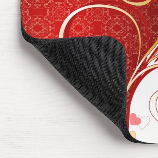 Nu en eeuwig Romantic Quote Hearts Muismat (Hoek)