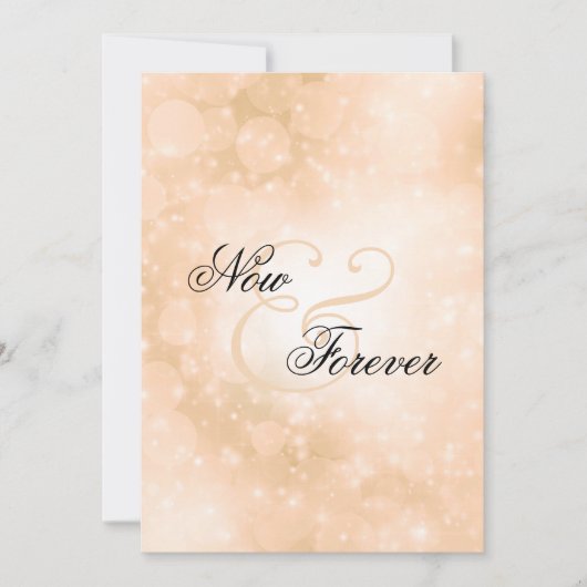 Nu en voor altijd de Uitnodiging van de Weddenscha (Voorkant)