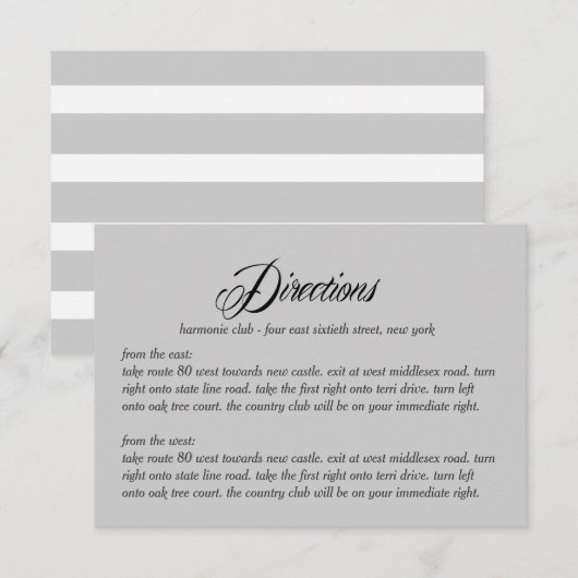 Nu en voor altijd Directiekaart Informatiekaartje (Voorkant / Achterkant)