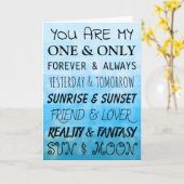 Nu en voor altijd, ik hou van je kaart (Gele Bloem)