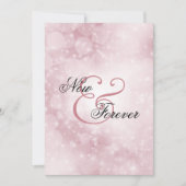 Nu en voor altijd Roos huwelijksuitnodiging Kaart (Voorkant)