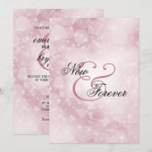 Nu en voor altijd Roos huwelijksuitnodiging Kaart (Voorkant / Achterkant)