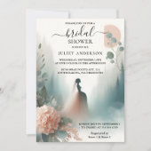 Nu Eucalyptus Lace Tulle Dusty Blue Vrijgezellenfe Kaart (Voorkant)