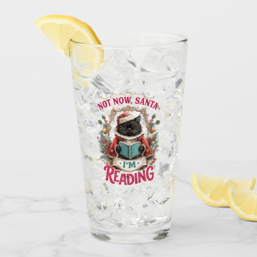 Nu Even Niet Kerstman Ik Lees Glas (Voorkant ijs)