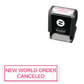 NU GEANNULEERDE RODE INKTSTEMPEL ZELFINKTENDE STEMPEL (In situ)