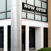 Nu geopend - aangepaste weerbestendige bedrijfsban spandoek (Buitenkant Gebouw)