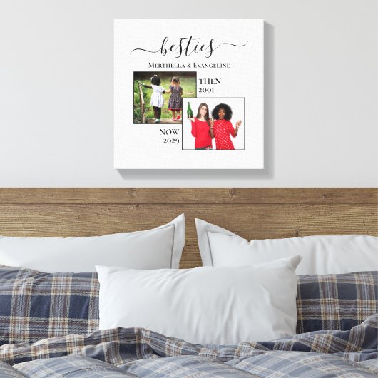 Nu gepersonaliseerd en daarna twee fotoBESTEITEN Canvas Afdruk (Insitu (Slaapkamer))