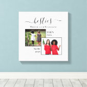 Nu gepersonaliseerd en daarna twee fotoBESTEITEN Canvas Afdruk (Insitu (Houten vloer))