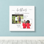 Nu gepersonaliseerd en daarna twee fotoBESTEITEN Canvas Afdruk (Insitu (Houten vloer))