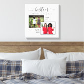 Nu gepersonaliseerd en daarna twee fotoBESTEITEN Canvas Afdruk (Insitu (Slaapkamer))