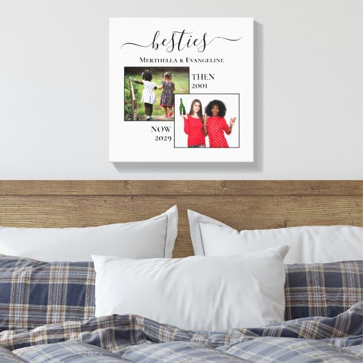 Nu gepersonaliseerd en daarna twee fotoBESTEITEN Canvas Afdruk (Insitu (Slaapkamer))