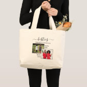 Nu gepersonaliseerd en daarna twee fotoBESTEITEN Grote Tote Bag (Voorkant (product))