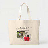 Nu gepersonaliseerd en daarna twee fotoBESTEITEN Grote Tote Bag (Voorkant)