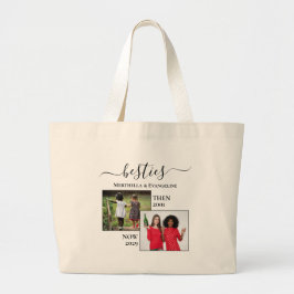 Nu gepersonaliseerd en daarna twee fotoBESTEITEN Grote Tote Bag