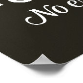 Nu geschrokken, speciaal voor wasgoed ontworpen pa poster (Hoek)