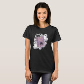 Nu Goth Cat Geest T-shirt (Voorkant volledig)