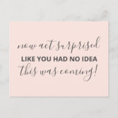 Nu handelen Verrast worden mijn bruidsmeisje Grapp Uitnodiging Briefkaart (Voorkant)