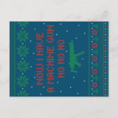 Nu heb ik een machine-Pistool Ho-Ho-Ho-Ho. Briefkaart (Voorkant)