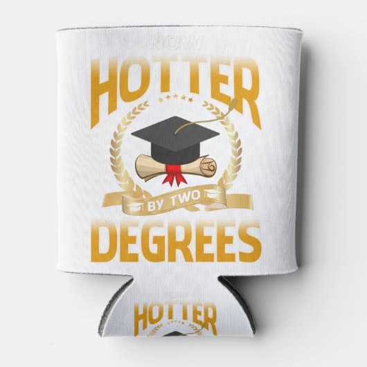Nu Heet Met Twee Graden Bachelor Master Doctor Blikjeskoeler (Voorkant)