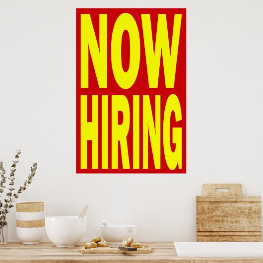 NU HET HIRCEREN VAN HET POSTER VAN DE RETAIL (Keuken)