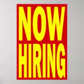 NU HET HIRCEREN VAN HET POSTER VAN DE RETAIL (Voorkant)