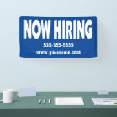 Nu het Huren op Blauw met Informatie Spandoek (Beurs)