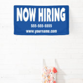 Nu het Huren op Blauw met Informatie Spandoek (Insitu)