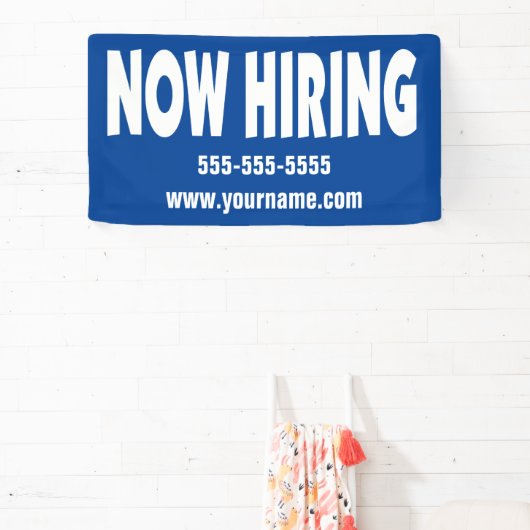Nu het Huren op Blauw met Informatie Spandoek (Insitu)