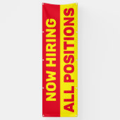 Nu het huren van Alle Posities Hulp Gezochte Zaken Spandoek (Verticaal)