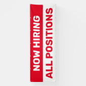 Nu het huren van Alle Posities Hulp Gezochte Zaken Spandoek (Verticaal)