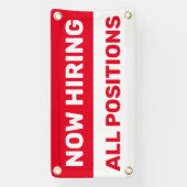 Nu het huren van Alle Posities Hulp Gezochte Zaken Spandoek (Verticaal)