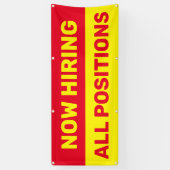 Nu het huren van Alle Posities Hulp Gezochte Zaken Spandoek (Verticaal)