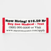 Nu het Huren van Bouw Spandoek (Horizontaal)