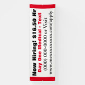 Nu het Huren van Bouw Spandoek (Verticaal)