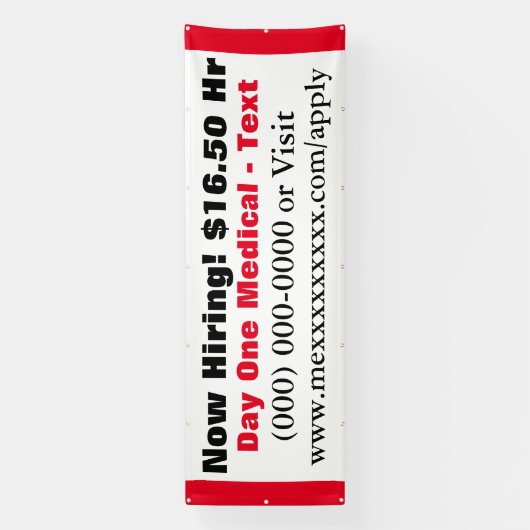 Nu het Huren van Bouw Spandoek (Verticaal)