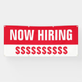 Nu het huren van Dollar ondertekent Grote Banner (Horizontaal)