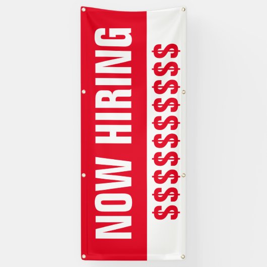 Nu het huren van Dollar ondertekent Grote Banner (Verticaal)