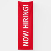 Nu het huren van eenvoudig rood wit bannerteken spandoek (Verticaal)