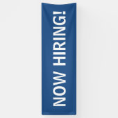 Nu het huren van eenvoudige blauw witte banner tek (Verticaal)