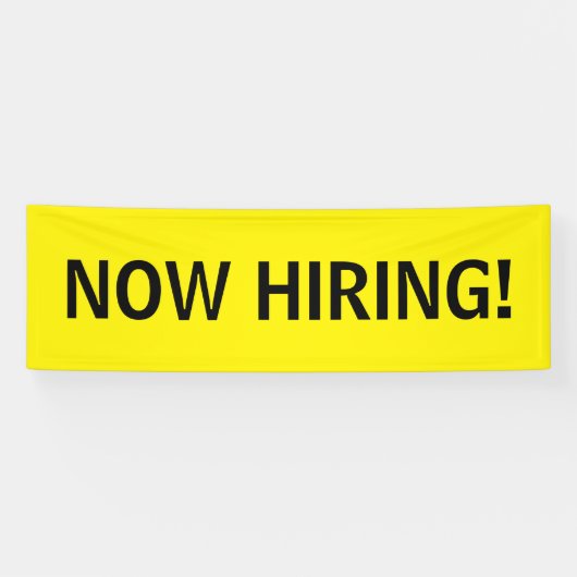 Nu het huren van eenvoudige gele zwarte banner tek (Horizontaal)