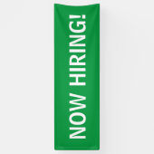 Nu het huren van eenvoudige groene witte banner te (Verticaal)