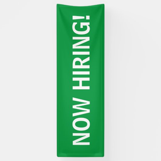 Nu het huren van eenvoudige groene witte banner te (Verticaal)