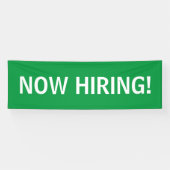 Nu het huren van eenvoudige groene witte banner te (Horizontaal)