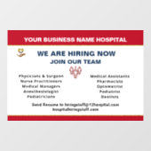 Nu het Huren van Hulp Gezochte Werknemer personali Raamsticker (Vel)