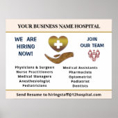 Nu het huren van Hulp Gezochte Werknemers personal Poster (Voorkant)