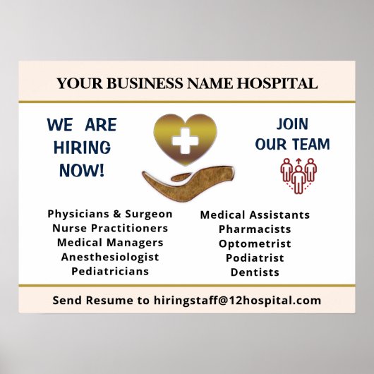 Nu het huren van Hulp Gezochte Werknemers personal Poster (Voorkant)