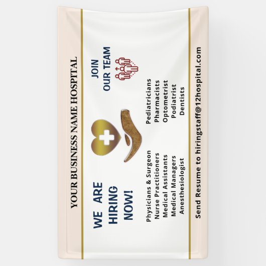 Nu het huren van Hulp Gezochte Werknemers personal Spandoek (Verticaal)