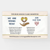 Nu het huren van Hulp Gezochte Werknemers personal Spandoek (Horizontaal)