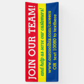 Nu het huren van hulp wilde zich bij ons bann van  spandoek (Verticaal)