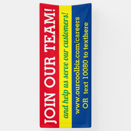 Nu het huren van hulp wilde zich bij ons bann van spandoek (Verticaal)